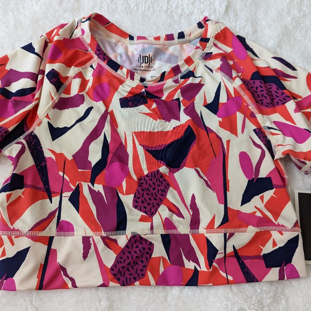 NWT Women's J Dow Fitness Crop Top 2X
